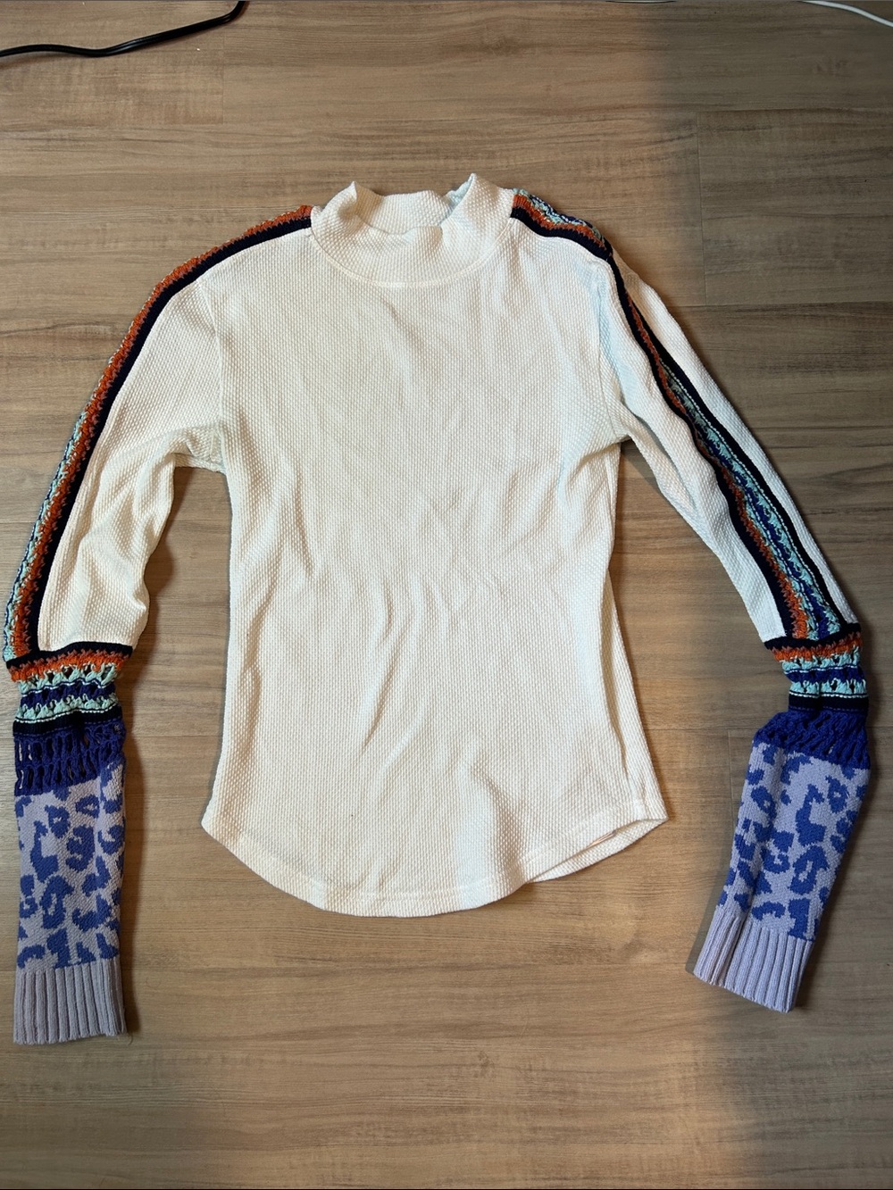 Free People Long Sleeve Mock Neck Top